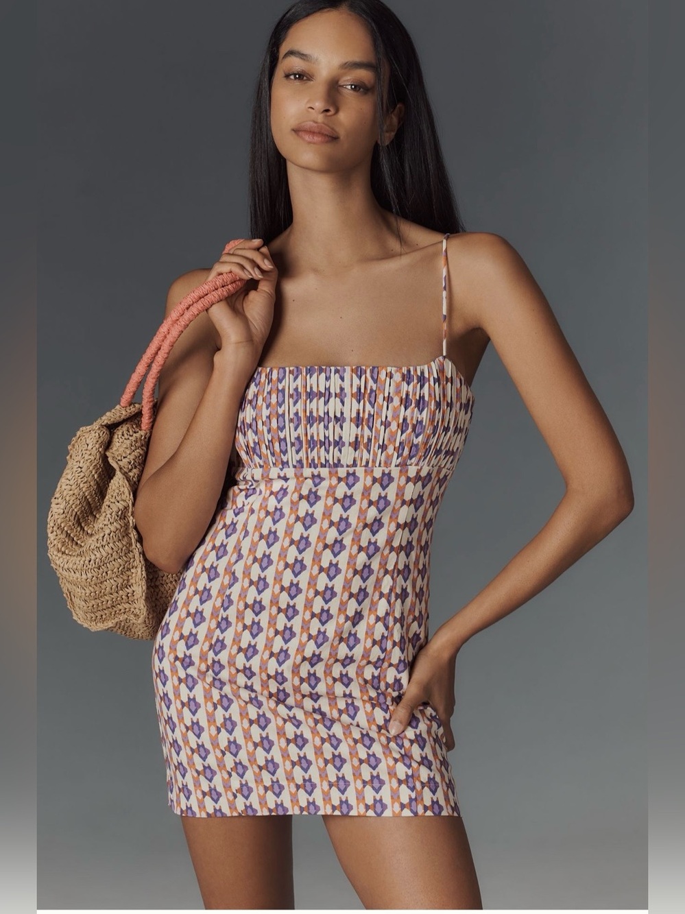 Maeve Sleeveless linen slim mini dress (Anthropologie)